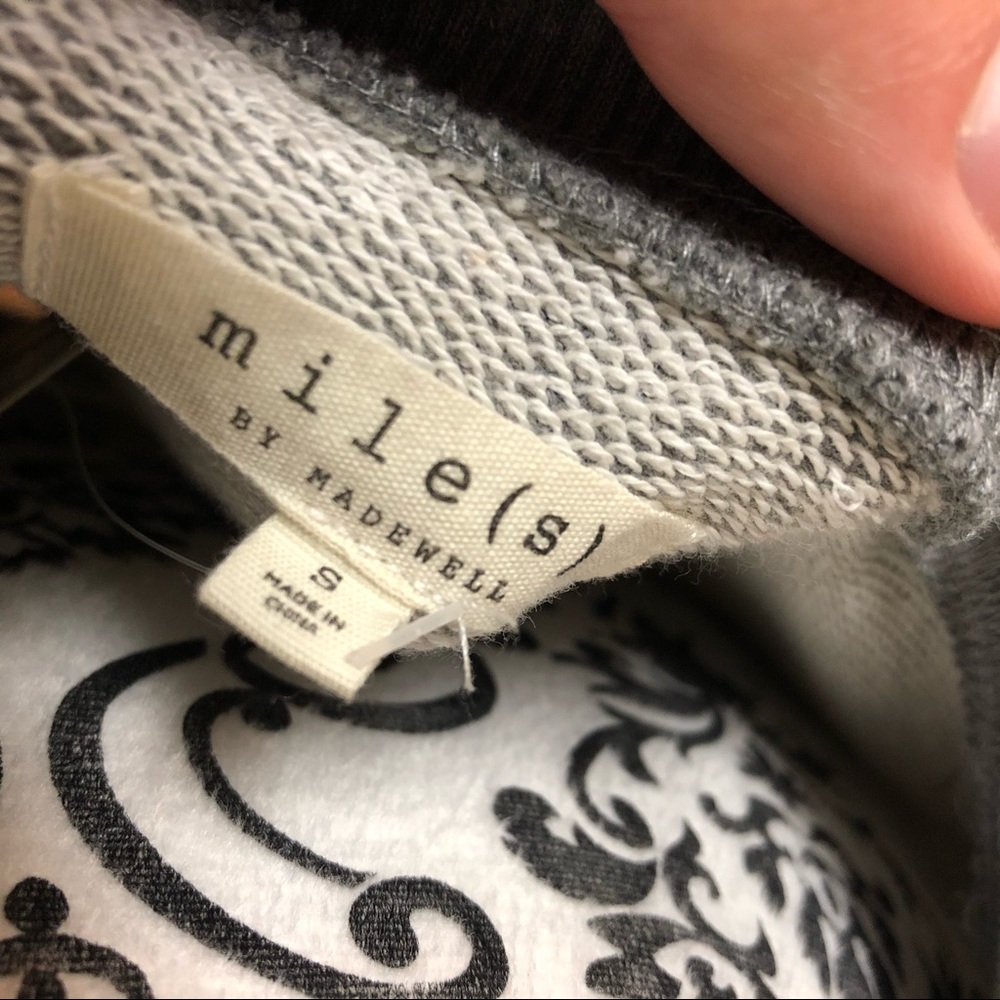 NEW Miles by Madewell Ruffle Sweatshirt Crewneck - Picture 6 of 7